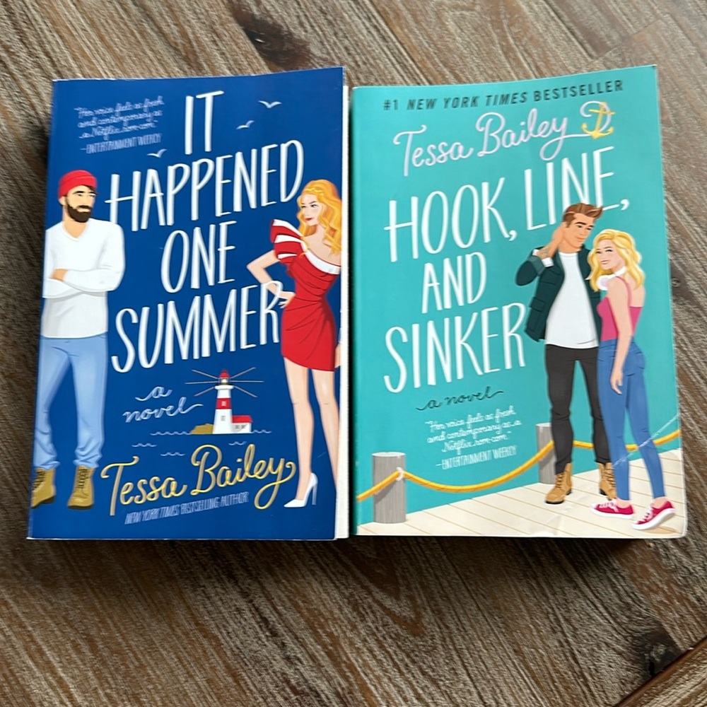 “It Happened One Summer” & “Hook, Line, and Sinker” by Tess Bailey.